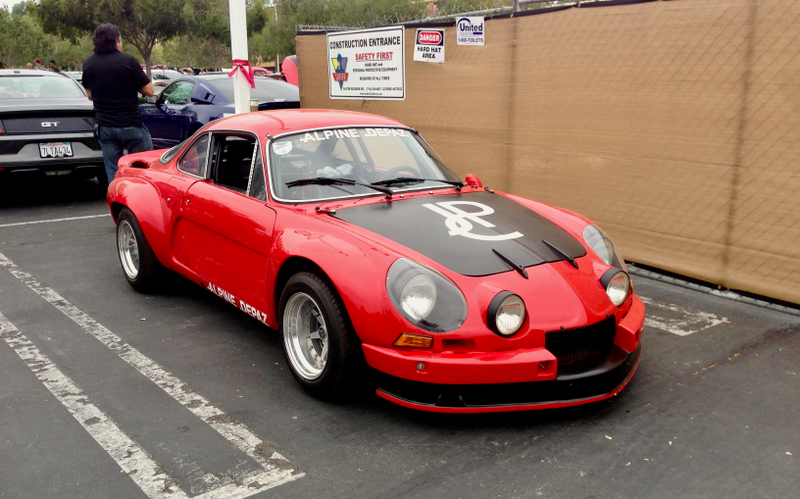 The coolest car at the show, race-prepped A110, all by its lonesome.
